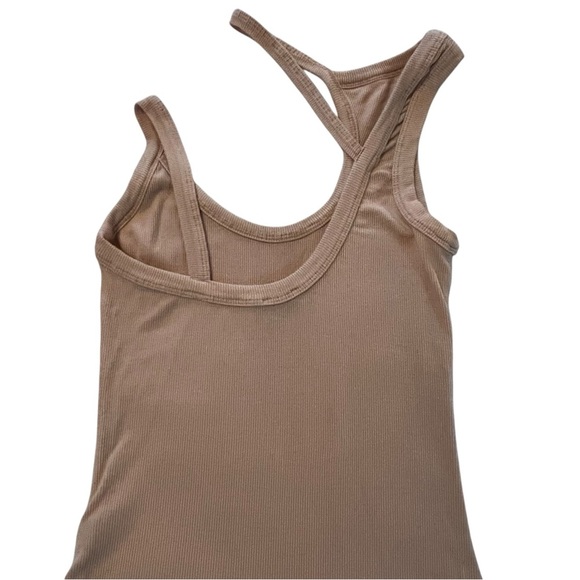 ALIX NYC Ribbed Neutral Beige Bodysuit size Medium - Picture 2 of 14